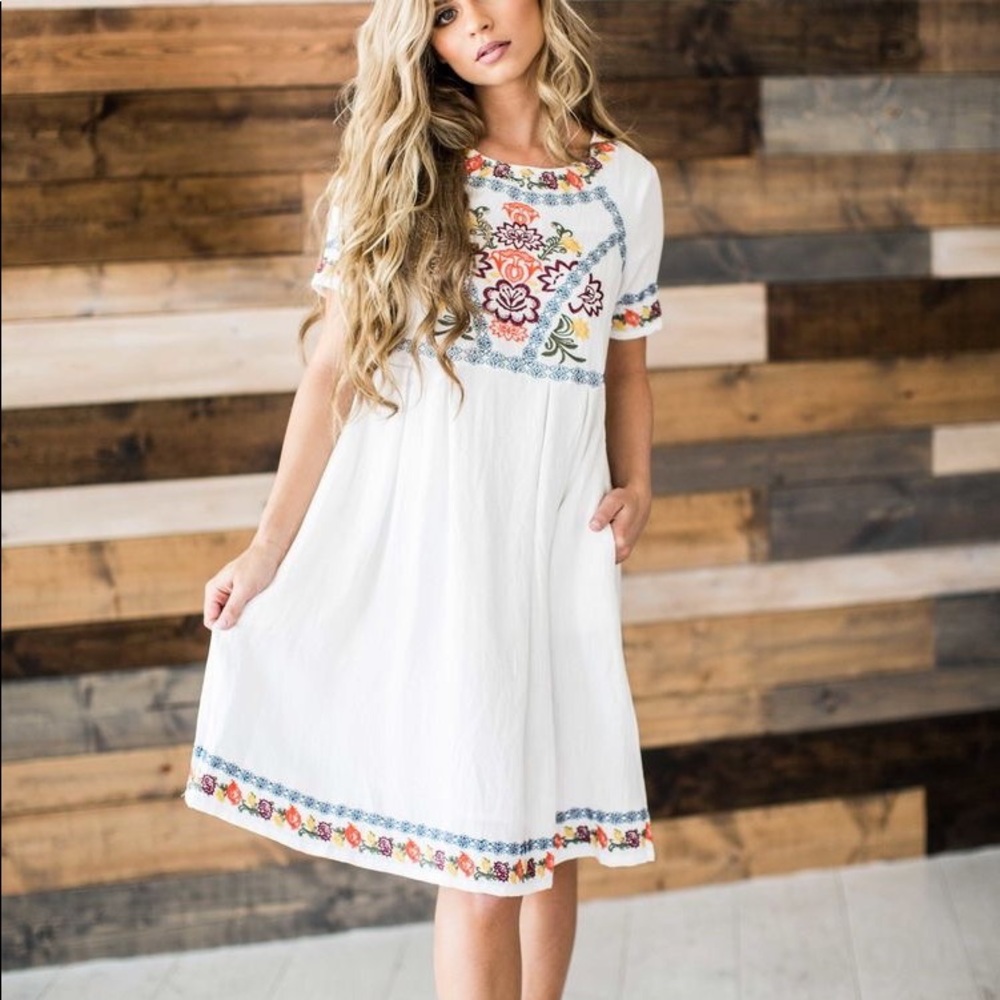 Roolee Embroidered Dress